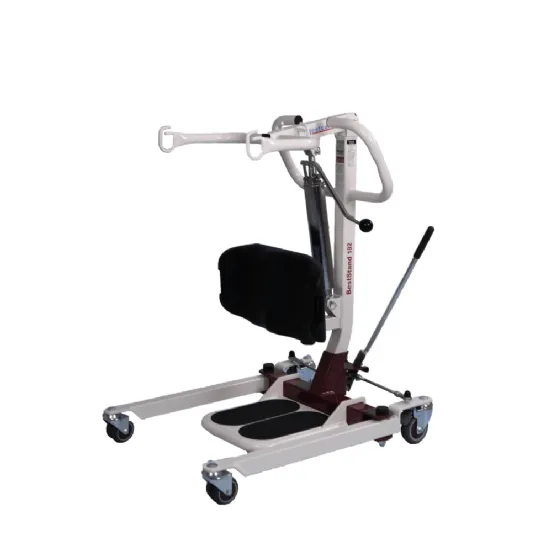 BestCare BestStand Hydraulic Sit to Stand Patient Lift, 400 lb or 500 lb Capacity, Adjustable/Detachable Knee Pad, Detachable Foot Plate