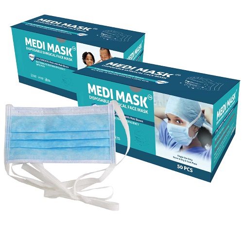 Medi-Mask Tie On : Disposable Surgical Face Mask