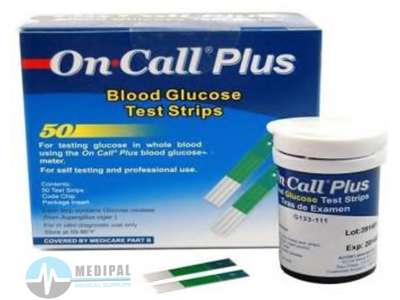 OnCall Plus Glucometer Test Strips