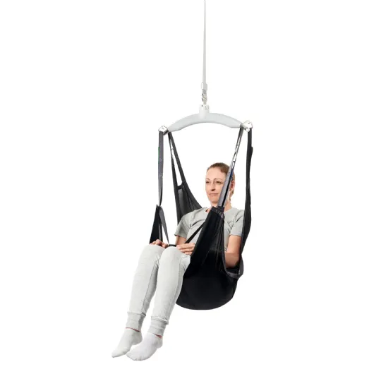 Patient Transfer Sling with Breathable Net Polyester and RFID Label by Guldmann