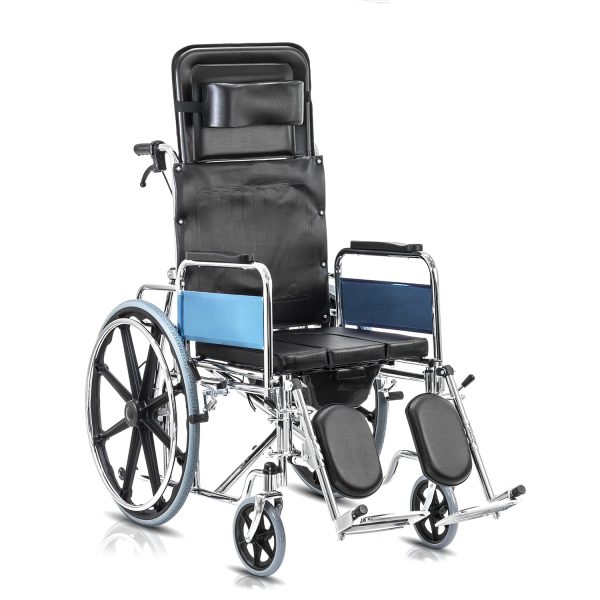 Reclining Wheelchair With Commode